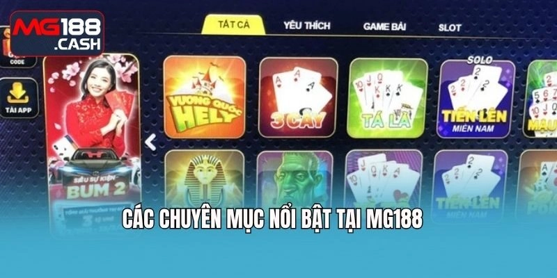Các chuyên mục nổi bật tại Mg188